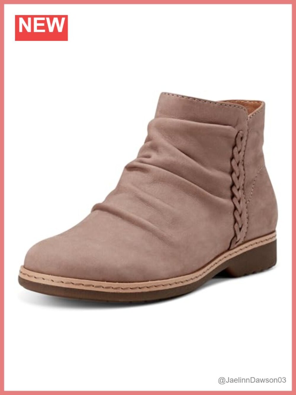 Earth Hilaree Leather Ankle Bootie Cushioned Insole Water Resistant
